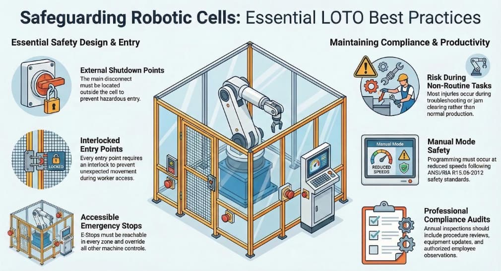 LOTO Best Practices for Robotic Cells
