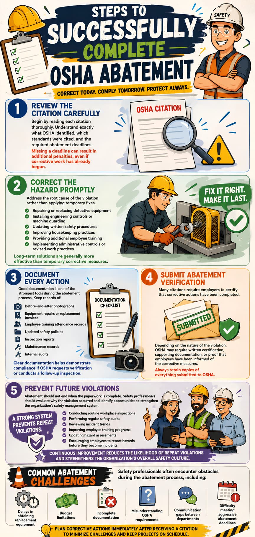 OSHA Abatement Steps